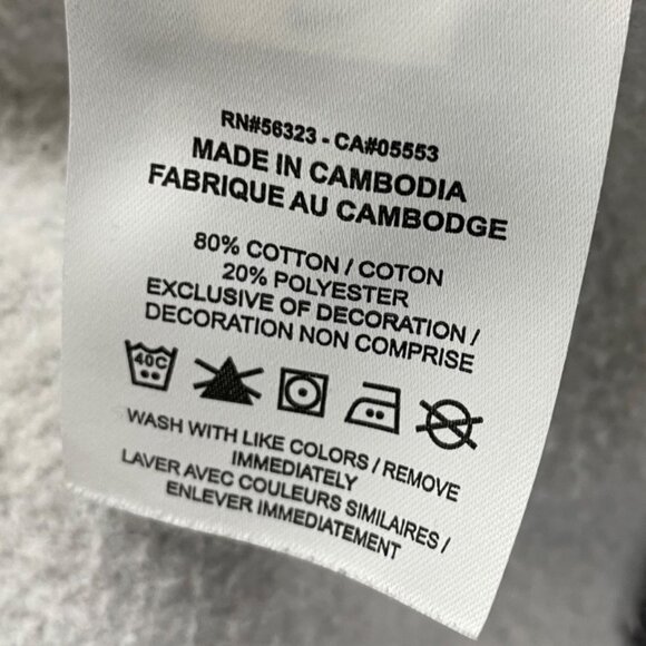 Nike Mens Dark Gray Fleece Sweatshirt Pullover Casual Crewneck Size XL - Picture 6 of 7